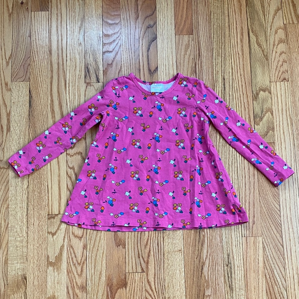 Hanna Andersson Pink Top with Floral Accents
